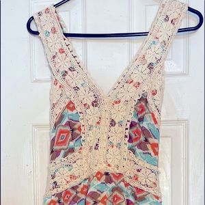 Knitted Detailed Strapless Dress Size/L